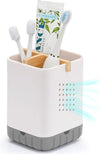 Bamboo Divider Bathroom Toothbrush Holder Caddy