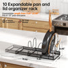 Expandable Under Cabinet Pot Lid Organizer
