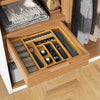 Expandable Bamboo Silverware Drawer Organizer Tray