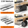 Expandable Under Cabinet Pot Lid Organizer