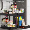 Pull-Out Under Sink Storage Organizers Set